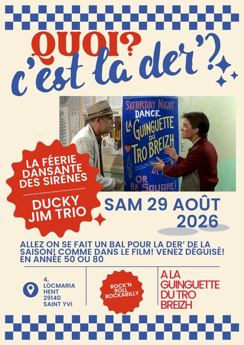 La Der avec Ducky Jim Trio à La Guinguette du Tro Breizh